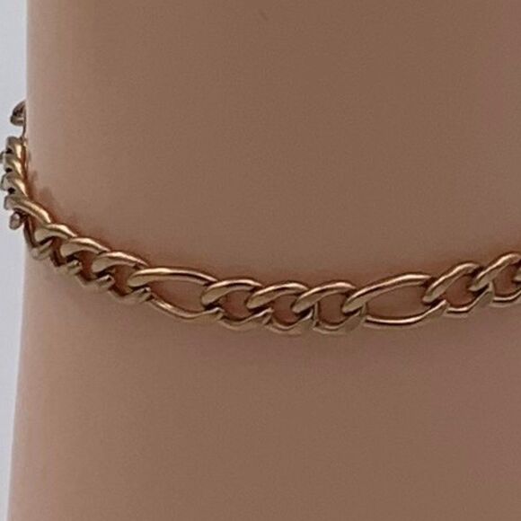 Chain bracelet NWOT, rose gold over stainless 6.5 inch L, 1/4 in. W. - Picture 2 of 16